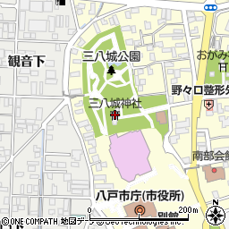 三八城神社周辺の地図