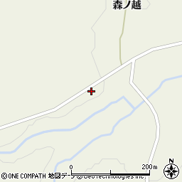 青森県十和田市米田森ノ越2周辺の地図
