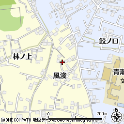青森県八戸市新井田風浚5周辺の地図