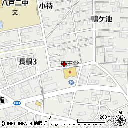 青森県八戸市売市長根平周辺の地図