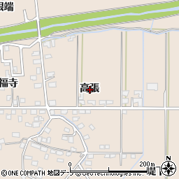 青森県八戸市豊崎町高張周辺の地図