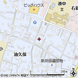 青森県八戸市湊町新井田道1-11周辺の地図