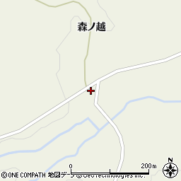 青森県十和田市米田森ノ越4周辺の地図