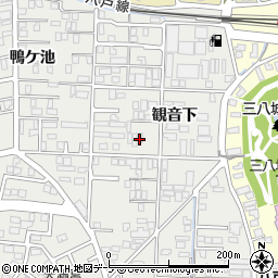 青森県八戸市売市観音下周辺の地図