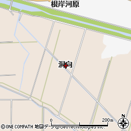 青森県八戸市豊崎町洞向周辺の地図