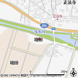 青森県八戸市尻内町境田周辺の地図