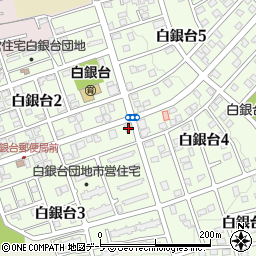 青森県八戸市白銀台周辺の地図