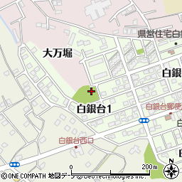 青森県八戸市白銀台1丁目周辺の地図