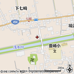 豊崎郵便局周辺の地図