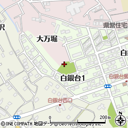 青森県八戸市白銀台1丁目4周辺の地図
