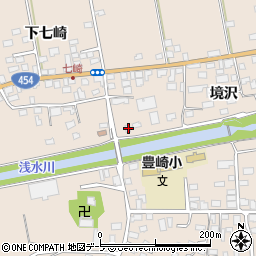 青森県八戸市豊崎町下七崎60-1周辺の地図