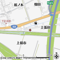 青森県八戸市尻内町上張田3周辺の地図