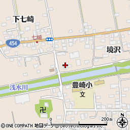 青森県八戸市豊崎町下七崎60周辺の地図