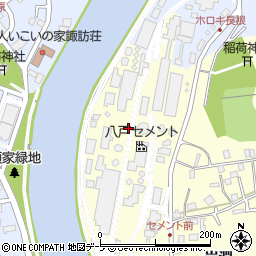 青森県八戸市新井田川原周辺の地図