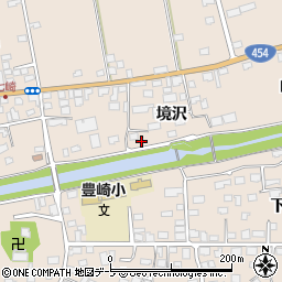 青森県八戸市豊崎町境沢21周辺の地図
