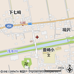 青森県八戸市豊崎町下七崎52周辺の地図
