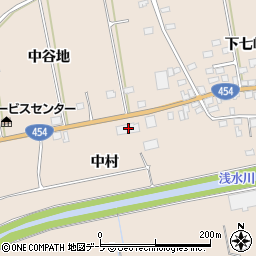 青森県八戸市豊崎町中村17周辺の地図