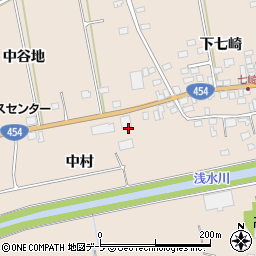 青森県八戸市豊崎町中村51周辺の地図