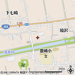 青森県八戸市豊崎町下七崎62周辺の地図