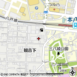 青森県八戸市売市観音下6周辺の地図