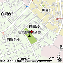 青森県八戸市白銀台6丁目周辺の地図