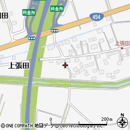 青森県八戸市尻内町上張田14-2周辺の地図