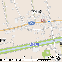 青森県八戸市豊崎町下七崎42周辺の地図