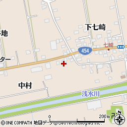 青森県八戸市豊崎町中村53周辺の地図