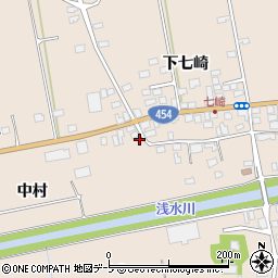 青森県八戸市豊崎町中村52周辺の地図