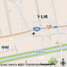 青森県八戸市豊崎町下七崎41周辺の地図