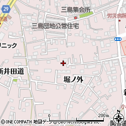 青森県八戸市白銀町堀ノ外周辺の地図