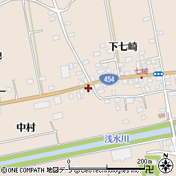 青森県八戸市豊崎町中村68周辺の地図