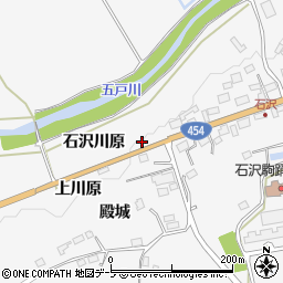 青森県三戸郡五戸町倉石石沢殿城34周辺の地図
