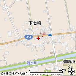 青森県八戸市豊崎町下七崎37周辺の地図