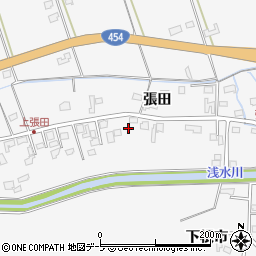 青森県八戸市尻内町張田54周辺の地図