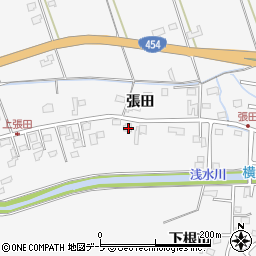 青森県八戸市尻内町張田53周辺の地図
