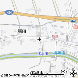 青森県八戸市尻内町張田46-12周辺の地図