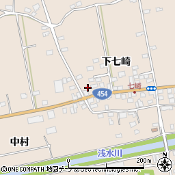 青森県八戸市豊崎町下七崎6周辺の地図