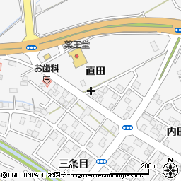 青森県八戸市尻内町直田周辺の地図