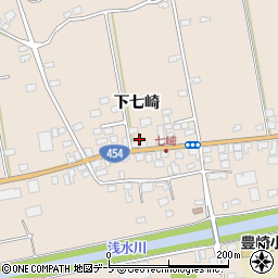 青森県八戸市豊崎町下七崎17周辺の地図