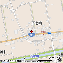 青森県八戸市豊崎町下七崎16周辺の地図