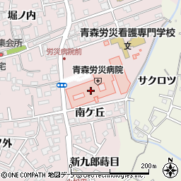 青森労災病院（労働者健康福祉機構）周辺の地図
