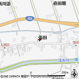 青森県八戸市尻内町張田92周辺の地図