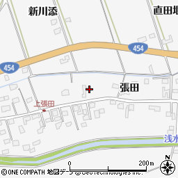 青森県八戸市尻内町張田18周辺の地図