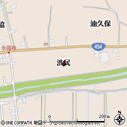 青森県八戸市豊崎町渋民周辺の地図