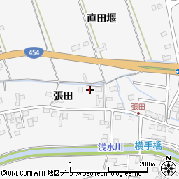 青森県八戸市尻内町張田103周辺の地図