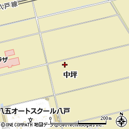 青森県八戸市長苗代中坪周辺の地図