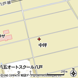 青森県八戸市長苗代（中坪）周辺の地図