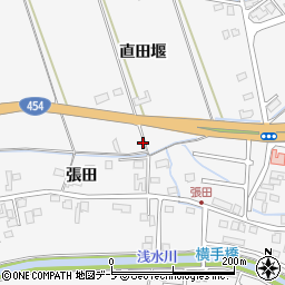 青森県八戸市尻内町張田102周辺の地図