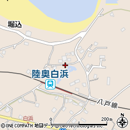 青森県八戸市鮫町横道通周辺の地図